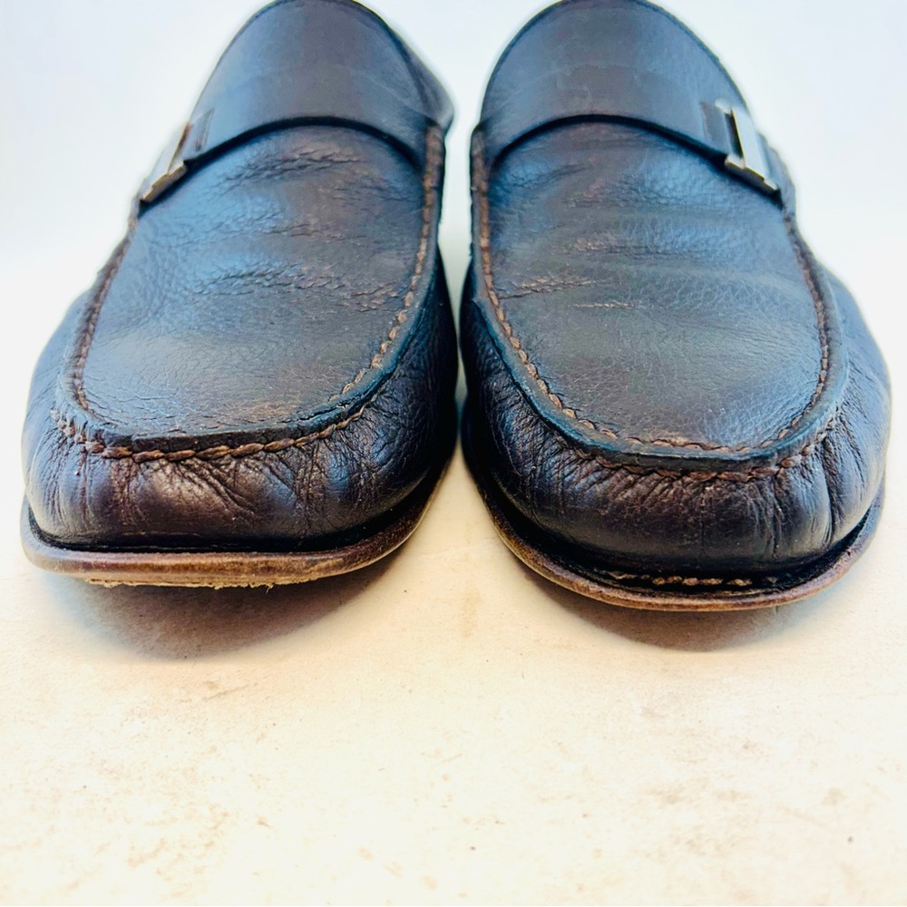 Bally Switzerland Men's Brown Leather Beef Roll Didi Loafers, size 10 D - Picture 4 of 13